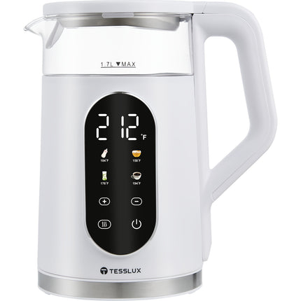 Electric Kettle, 1.7L/ 1500W Water Boiler Heater With Temperature Control, BPA-Free, 4 Preset Heating Programs,