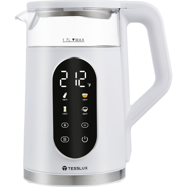 Electric Kettle, 1.7L/ 1500W Water Boiler Heater With Temperature Control, BPA-Free, 4 Preset Heating Programs,