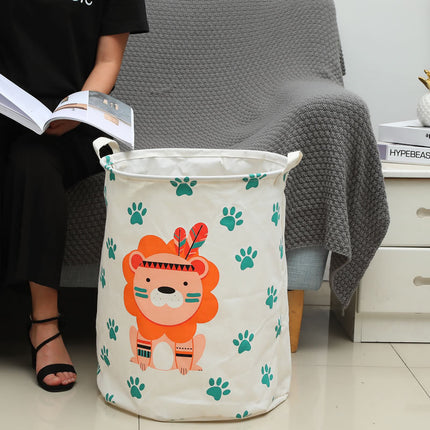 Large cartoon foldable Laundry Storage Basket Clothes Toy Organizer