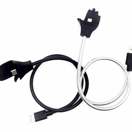 Compatible with Apple, Compatible with Apple , Palm off metal iphone6 6S data line car bracket charging line retractable can stand