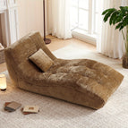 Camel-colored sofa