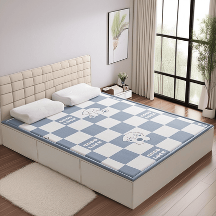 Soft and Breathable Machine-Washable Floor Mattress Pad, Japanese Tatami Mat, Portable Foldable Summer Sleeping