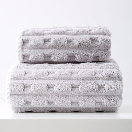Thickened And Oversized Towel For Face Wash Coral Velvet