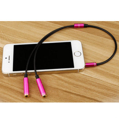 SIANCS 3.5 mm Couple Audio Cable 1 Male to 2 Female Headphone Splitter Adapter Extension Cable For Car Phone Tablet MP3