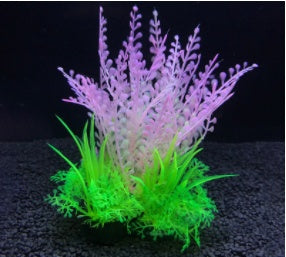 Large and small fish tank landscaping