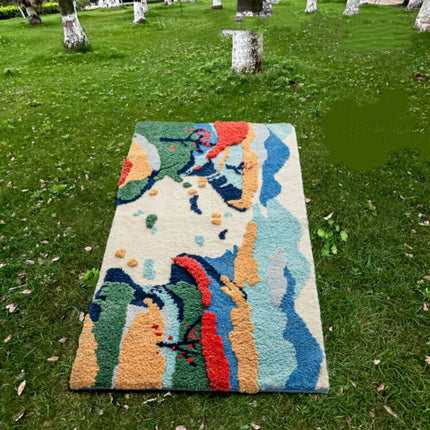 Green Moss Carpet Art Natural Thickened Fleece Bedroom