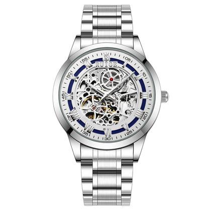 Men's fully automatic mechanical watch luxury sports stainless steel hollow