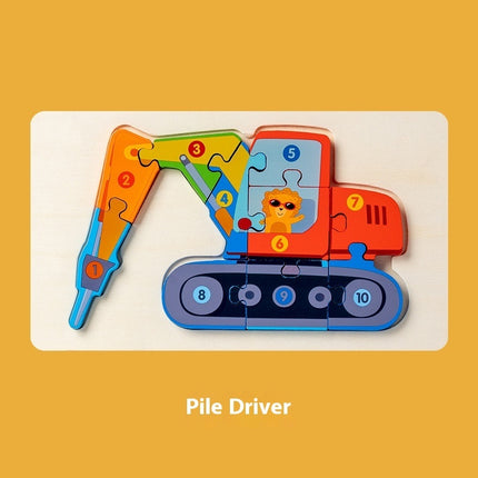 3D Puzzle Model Wooden Puzzle Educational Toys