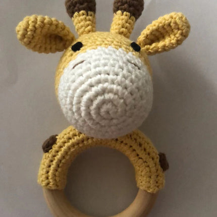 Carving Name Baby Soothing Bell Newborn Gift Bath Gift Knitted Cartoon Doll