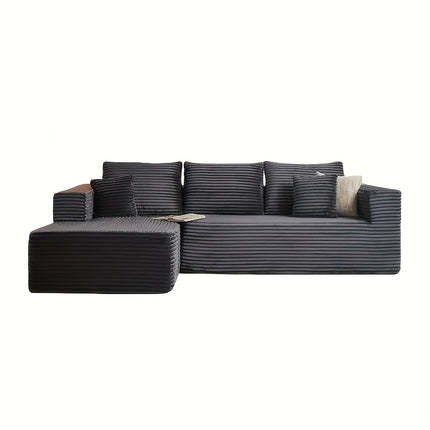 Sofa, Boneless Deep Seat Modular Couch, No Assembly Required, Minimalist Modern Design