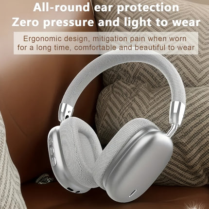 Wireless noise cancelling stereo headphones with built-in high-definition microphone, high fidelity