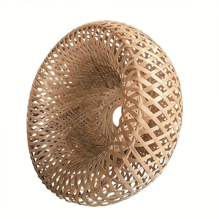 Bamboo Woven Lampshade for Traditional Chinese Style Dining Room, Tea House