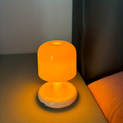 Mini Bedside Night Light with a Sunset Gradient Glow, Small Table Lamp.