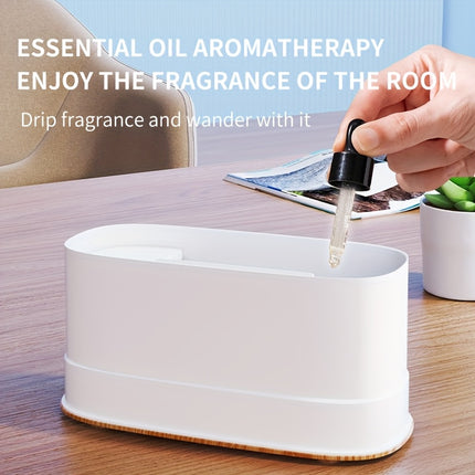 1pc 3D Flame Effect Night Light & Air Humidifier with Essential Oil Diffuser, Sleep-Enhancing Glow