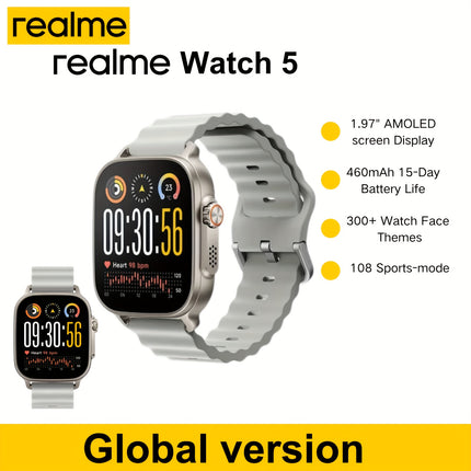 Watch 5 Smart Watch | 5.0cm AMOLED Display, 108 Sports Modes, 15+ Performance Metrics,