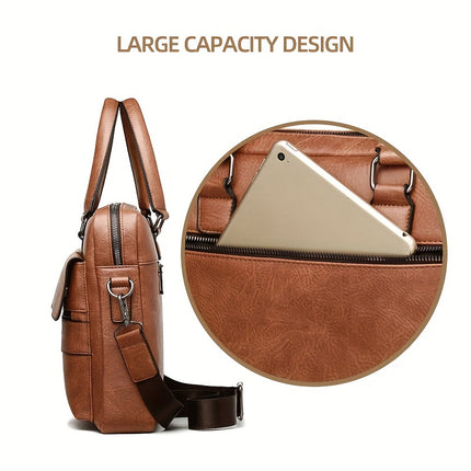 Tote Bag, Multi-Pocket Lightweight Portable Casual Minimalist Men's Bag, Fashionable