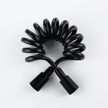 Elastic Black Type PVC Spring Shower Hose