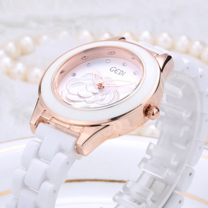 Trendy Fashion Waterproof Ladies Ceramic Watch