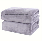 Gray / Bath towel 2-piece set
