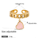Style D-Ring-Heart + Pink