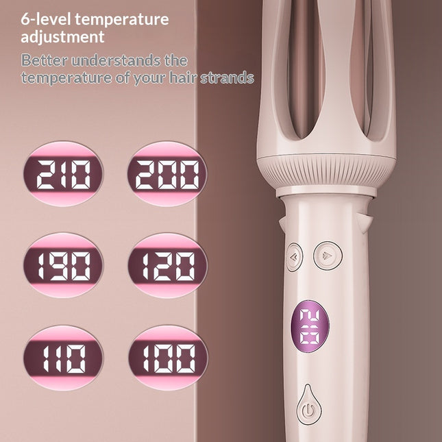 Lady's Large Wave Large-sized Woolen Curl Automatic Home Hair Curler Adjustable Temperature Egg Roll Hair Straightener