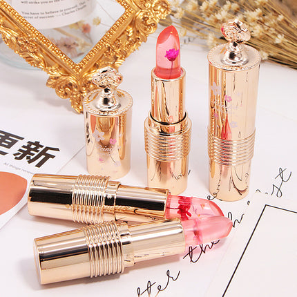 Flower Lipstick Jelly Color Changing Lipstick Moisturizing