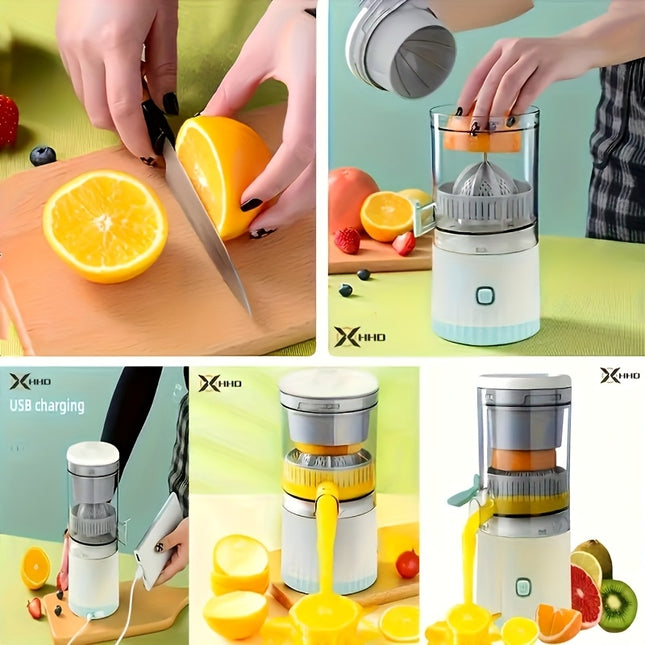 Juicer with USB Battery & Detachable Base - 4 Colors (Orange, Lemon,