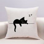 11Black Cat / 35X35cm Pillowcase