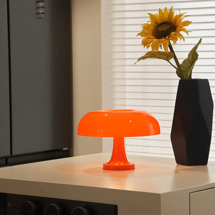 LED Mushroom Decoration Lighting Orange White Mushroom Modern Romantic Art Table Lamp