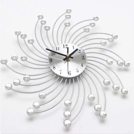 European Spanish Simple Round Clock Mute Clock Modern Creative Living Room Decoration Light Luxury Wall Clock Wall Clock Wall Watch