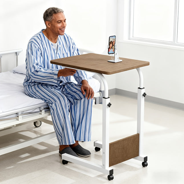8 Colors Available - Heavy-Duty Adjustable Height & Tilt Top Nursing Table with Lockable Mobile Base