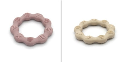 Full Three-dimensional Baby Silicone Teether Baby Molars Holding Round Teether