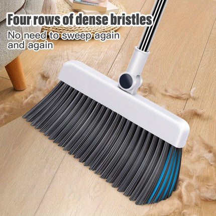 1Set, 3 in 1 Broom and Dustpan for Floor Cleaning