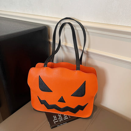 Women's Fashion Halloween Pumpkin Shoulder Messenger Bag