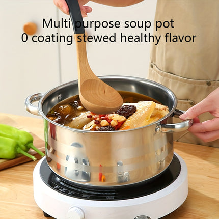 Stainless Steel Cookware Set 10-Piece, Induction Compatible Kitchen Pots