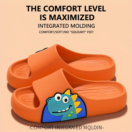 2 pcs  Cute Cartoon Slippers - Beach Casual Open-Toe Sandals, Suitable for Indoor And Outdoor Use