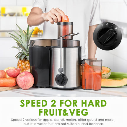 Anti-Drip System & Overheat Protection, Heavy-Duty Stainless Steel Juicer Machine