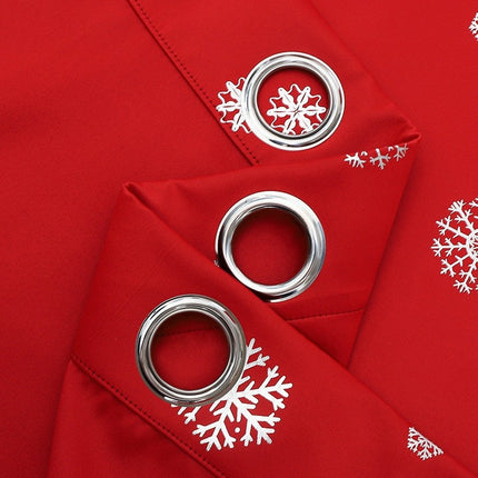 Short Hole-free Snowflake Shade Cloth Curtain