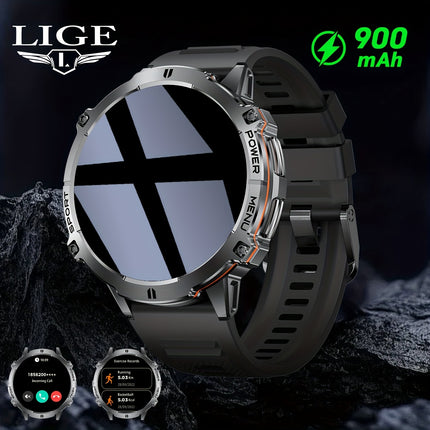 Men'S Smartwatch with 4.39cm AMOLED Touch Screen, Battery, IPX8, Wireless Calls, Music Playback