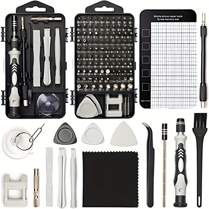 Precision Screwdriver Set 124pcs Electronics Tool Kit with 101 Bits Magnetic Screwdriver Set