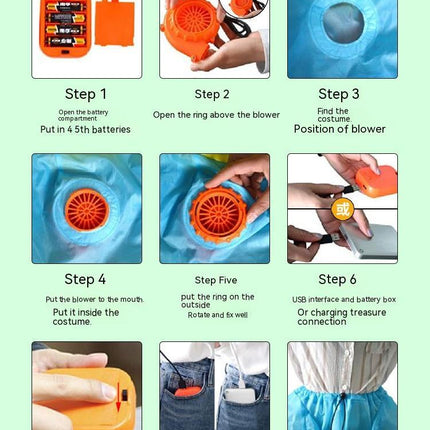 Halloween Ninja Alien Funny Inflatable Clothes