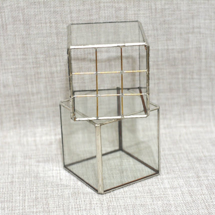 Vintage Glass Succulent Flower Pot Furnishings