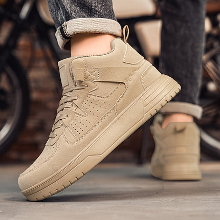 New Men'S Lace-Up High-Top Oversized Outdoor Versatile sneakers, Stylish, Lightweight,