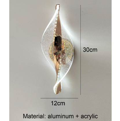 Golden Decoration Aluminum Wall Lamp Snowflake Led Corridor Lights