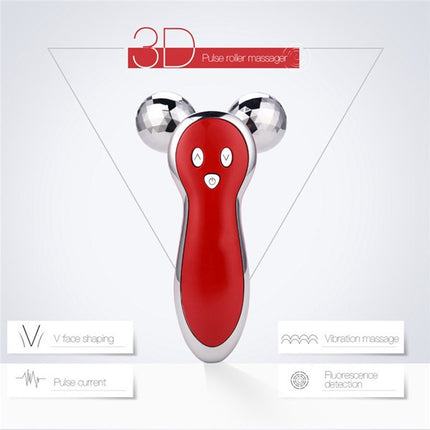 Face Instrument Vibration Acupuncture Massage Instrument Electric Roller Thin