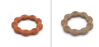 Full Three-dimensional Baby Silicone Teether Baby Molars Holding Round Teether