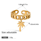 Style C-Ring-Coconut trees