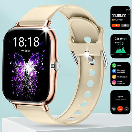 Full Touch Screen Smart Watch for Men & Women, Wireless Bluetooth Calling, 100+ Sports Modes,