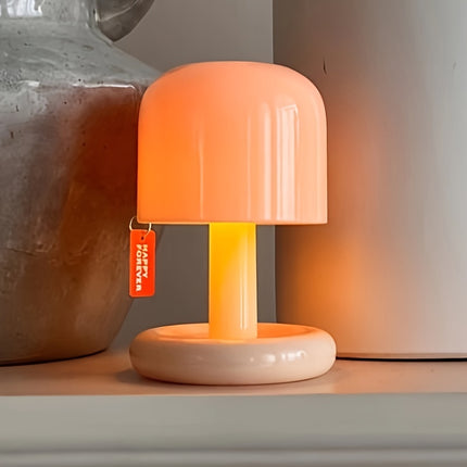 Mini Bedside Night Light with a Sunset Gradient Glow, Small Table Lamp.