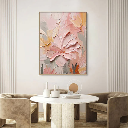 Handmade Oil Painting Canvas Wall Art Decoration 3D Texture Thick Oil Flowers Modern Abstract For Home Room Decor
